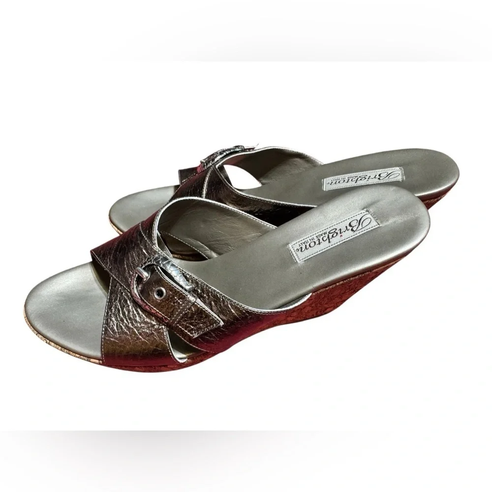 Brighton Women's Bronze Wedge Sandals